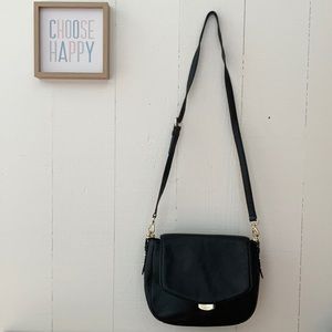 Black Leather Kate Spade Shoulder/Crossbody Bag